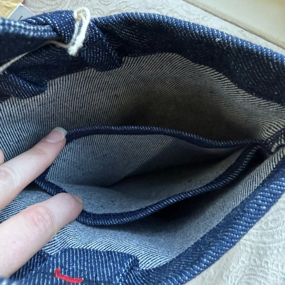 NWT àplat Vin Two Bottle Wine Tote Denim